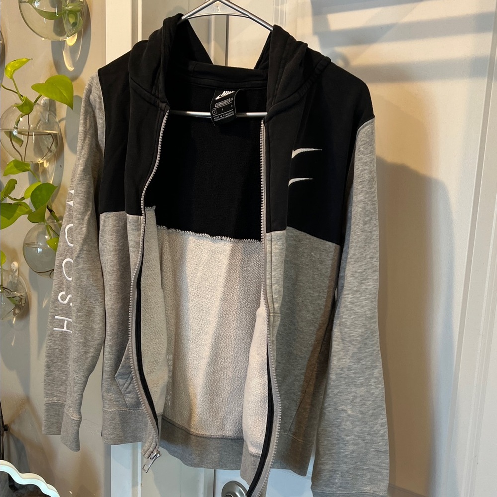 Nike Kids Black and Gray Full-Zip Hoodie - Picture 8 of 14